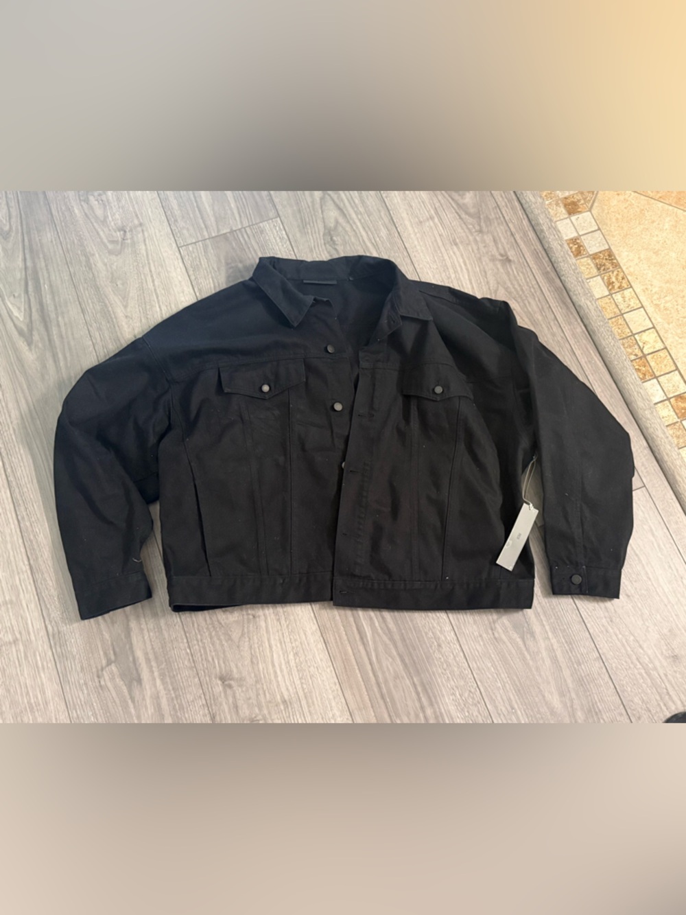 Men's Fear of God Essentials OVERSIZED Denim Jacket